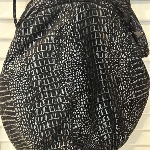 WOMEN'S COPPER/BLACK/ GOLD  CROSSBODY SHOULDER BAG  W/ LARGE OPENING - Picture 2 of 4